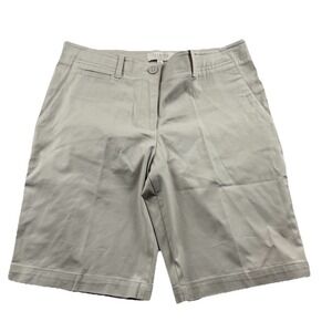 Talbots Beige Bermuda Chino Shorts Womens 6 Petite EUC